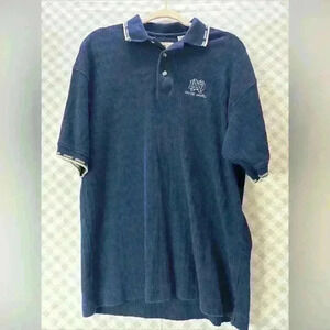 Vintage University of Notre Dame Polo SS Embroidered Vesi Sportswear Cotton M